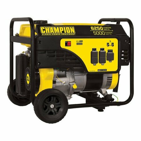 CHAMPION POWER EQUIPMENT Equipment 292 CC Gasoline Powered Portable Generator with Wheel Kit 100812 1411812